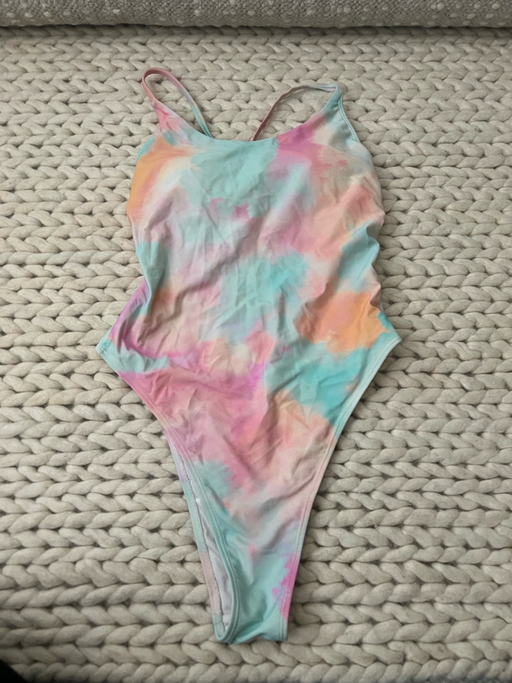 Pastel Tie-Dye One-Piece Swimsuit